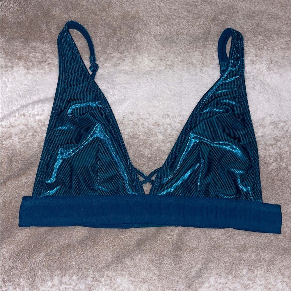 PINK Victorias Secret Velour Bralette Junior Size L